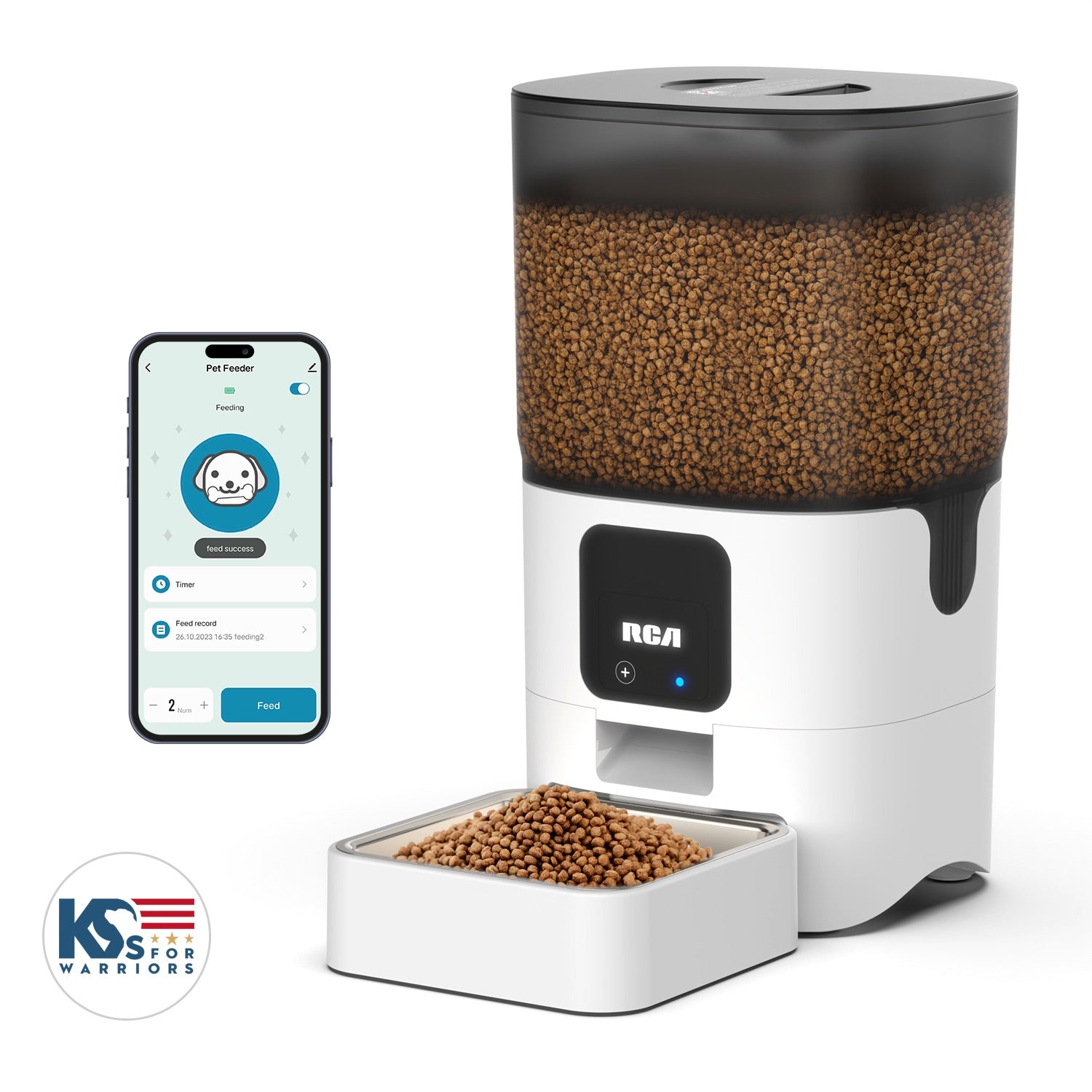 Smart Automatic Pet Feeder for Cats, Dogs, Rabbits - PF122 – RCA